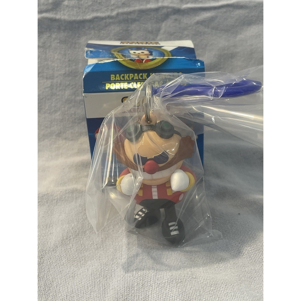 NEW Open Box Sonic the Hedgehog Backpack Hangers 24K Gold Edition - Dr. Eggman